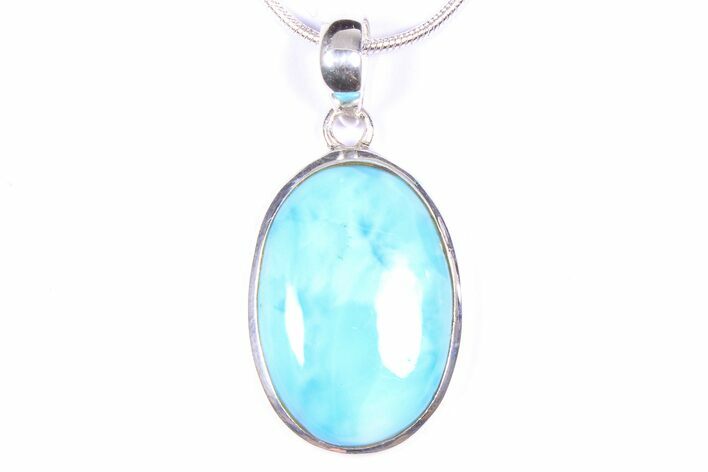 Stunning Larimar Pendant (Necklace) - Sterling Silver #382312